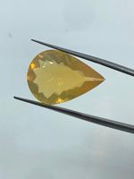 Opale de feu jaune naturelle, haute clarté, gemme transparente, taille poire, polissage brillant, bijoux tendance et à la mode, exportateur d'Inde, prix de gros