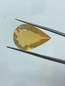 Ópalo de Fuego Amarillo Natural, Alta Claridad, Gema Transparente, Corte Pera, Alto Brillo, Joyería de Moda, Exportador de India, Precio al por Mayor - Product Image 6