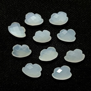 Piedras Preciosas de Piedra Lunar Blanca Natural Talladas a Mano en Forma de Nube, Cuentas de Cristal Briolette para Fabricación de Joyas, 12mm, Venta al por Mayor - Product Image 1