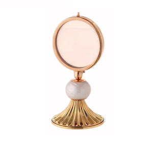 Monstranza de Latón Elegante, Monstranza Sagrada para Oración, Decoración Religiosa para Capilla y Uso en Servicios Religiosos - Product Image 6
