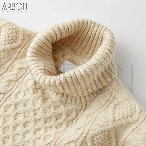 Pulls en tricot doux et chauds de style urbain, de qualité supérieure, fabriqués sur mesure, pour hommes et femmes, par un fabricant spécialisé dans les vêtements d'hiver. - Product Image 4