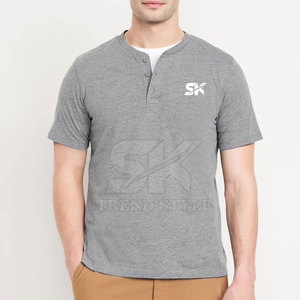 T-shirts Henley légers à séchage rapide, unis, pour la mode, à bas prix, pour l'extérieur - Product Image 3