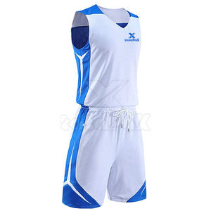 Uniformes de basket-ball sublimés réversibles en polyester respirant, séchage rapide, tissu durable, adaptés aux compétitions scolaires et universitaires - Product Image 3