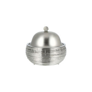 Casserole ronde en acier inoxydable avec couvercle en dôme 24 cm, design minimaliste durable pour tous types de cuisinières, idéale pour la maison et les mariages. - Product Image 2