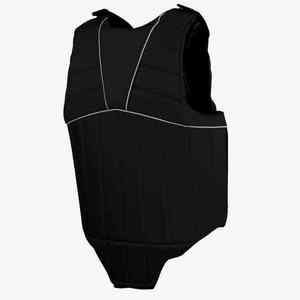 Gilet de sécurité équestre unisexe léger sans manches en néoprène noir avec poches et fermeture Velcro 2026 - Product Image 4