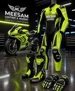 Traje de Motociclismo Unisex de Cuero Premium, Manga Larga, Protección Interna/Externa, Ventilación Transpirable, Ajuste Cómodo - Product Image 2