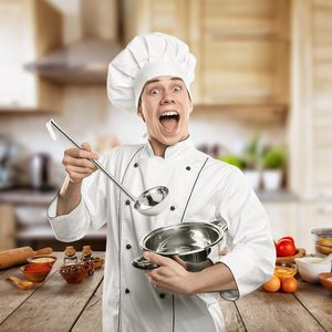 New Factory Arrival Utensils Cooking Set Stainless Steel Soup Ladle Handle Hooked Food Serving Cooking Utensil Kitchen Tools - Product Image 6