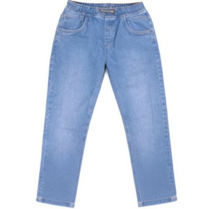 Joggers en denim solide de haute qualité pour hommes et adolescents - Coupe ajustée décontractée avec cordon de serrage (Bangladesh) Été Automne Hiver - Product Image 3