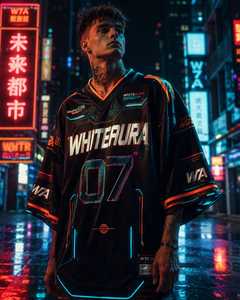 เสื้อบาสเก็ตบอลคอกลมแขนสั้นสำหรับผู้ชาย Whiteaura ผ้าโพลีเอสเตอร์ 100% ระบายอากาศได้ดี ทรงปกติ พิมพ์ชื่อทีม - Product Image 1
