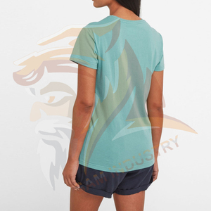 T-shirts pour femmes de haute qualité, 100% coton, respirants, écologiques, impression par sublimation, vêtements d'été - Product Image 2