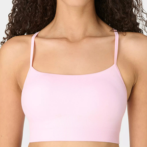 Haut court confortable en spandex pour femme, avec doublure intérieure, couleur unie, idéal pour l'été et le quotidien, avec tee-shirt de yoga court - Product Image 6
