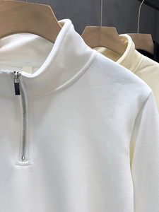 เสื้อสเวตเชิ้ตคอซิปครึ่งตัวสำหรับผู้ชาย ผลิตตามสั่งจากโรงงาน แขนยาว ผ้าฝ้าย 100% ผลิตในบังกลาเทศ - Product Image 6