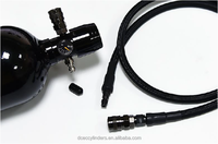 Bouteille de paintball en aluminium 0,8 L 48ci 3000 PSI DOT3AL HPA, cylindre d'air haute pression avec valve pour l'entraînement