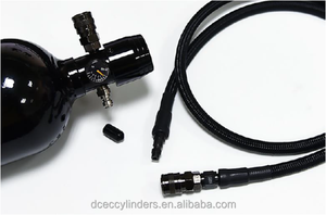 Tanque de Paintball de Aluminio de 0.8L 48ci 3000PSI DOT3AL HPA, Cilindro de Aire de Alta Presión con Válvula para Entrenamiento - Product Image 5