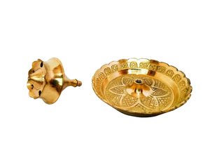 Brass <b>Incense</b> Burner Hand-Made Religious Use All-Season Decorative <b>Holder</b> with <b>Incense</b> <b>Sticks</b> - Product Image 2