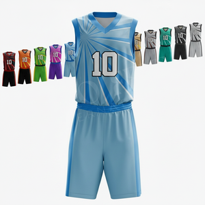 Maillot de basketball personnalisé pour équipe professionnelle – Tenue de sport athlétique légère et réversible – Ensemble d'uniformes de match - Product Image 1
