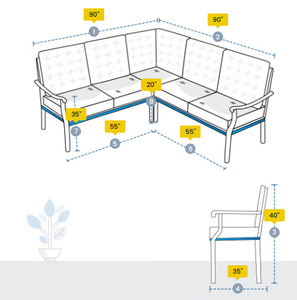 Sectional Covers L Shape Couch Custom Covers Design 8 Solid UV-Resistant Coating Modern Minimalist Viet Nam Sofa Slipcovers - Product Image 3