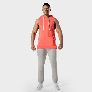 Débardeur à capuche de qualité supérieure pour homme, idéal pour la gym, le streetwear, le fitness et les activités sportives, service OEM, séchage rapide, respirant - Product Image 4