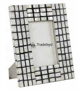 Marco de Fotos con Incrustaciones de Madreperla Hecho a Mano, Acabado Brillante, Ligero, de Primera Calidad, para Pedidos al por Mayor, por Tradebyd - Product Image 1