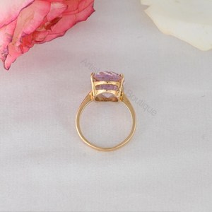 Anillo de Kunzita Natural en Oro Sólido de 14K, Joyería Fina, Proveedor Mayorista OEM ODM - Product Image 5