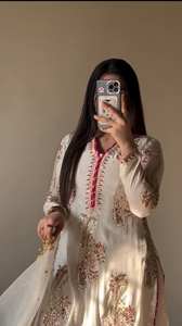 Conjunto de Traje Palazzo Completamente Cosido y Listo para Usar con Bordado de Lentejuelas, Traje Palazzo de Boda para Mujer - Product Image 3