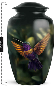 Urnes funéraires décoratives en laiton, faites à la main, style américain, pour homme et femme, avec logo personnalisé - Product Image 2