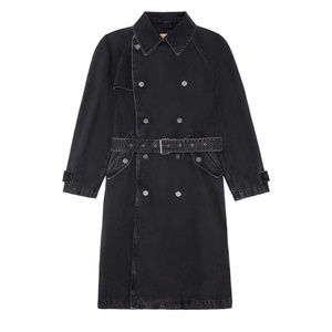 Manteau trench mi-long pour homme, double boutonnage, résistant à l'eau et au vent, qualité supérieure, veste tendance pour l'automne et l'hiver - Product Image 3