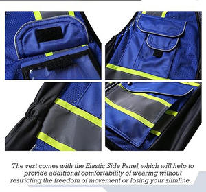 Precio de Mayoreo Directo de Fábrica, Diseño Personalizado, Chaleco de Seguridad Reflectante de Alta Calidad 100% Poliéster para Mujer - Product Image 5