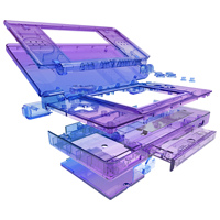 Restauration et mise à niveau bricolage coque complète et bouton pour Nintendo DS Lite couvercle de boîtier de remplacement avec lentille d'écran pour NDSL