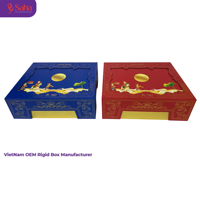Caja de Joyería Rígida 3D de Lujo para Relojes, Diseño Personalizado Biodegradable con Impresión en Lámina Dorada