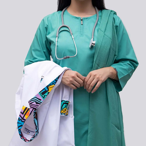 Custom Medical Hospital Scrubs Comfortable Quick-Dry Nurse Uniforms Breathable Stain-Resistant Doctor Wear <b>Satin</b> Needle - Product Image 3