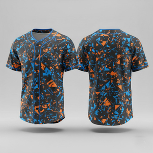 เสื้อเบสบอลแบบซับลิเมชั่นสั่งทำพิเศษ ระบายอากาศได้ดี ดีไซน์สีสันสดใส ติดกระดุมเต็มตัว เสื้อกีฬาสำหรับร้านแฟชั่นบูติก สหรัฐอเมริกา 2026 - Product Image 4