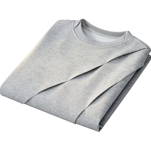 Camiseta informal de hip hop para hombre, talla grande, 260g, 100% algodón, cuello redondo, fabricada en Bangladesh. - Product Image 1