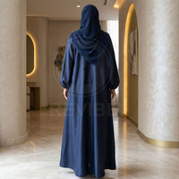 Abaya pour femme au design moderne, coupe régulière, légère, respirante, élégante, longueur au sol, manches longues, tenue modeste pour tous les jours, haute qualité