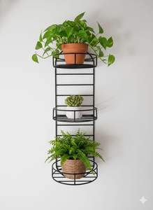 Support mural pour plantes, porte-pot de fleurs suspendu pour balcon, salon, étagère verticale pour plantes, gain de place, intérieur/extérieur - Product Image 4