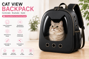 <b>Cat</b> View <b>Backpack</b> OEM ODM Custom Logo Transparent Breathable Pet Carrier <b>Backpack</b> Direct Manufacturer - Product Image 3