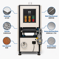 Machine à polir robuste en acier inoxydable pour pièces métalliques jusqu'à 400 mm avec finition de surface par bande abrasive