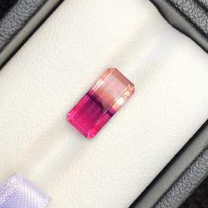 Piedras preciosas de turmalina tricolor natural facetadas, origen Afganistán, cristal suelto para la fabricación de joyas. - Product Image 1