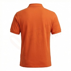 Polo à manches courtes pour homme, couleur unie, tissu tissé décontracté, coupe classique, design boutonné - Product Image 2