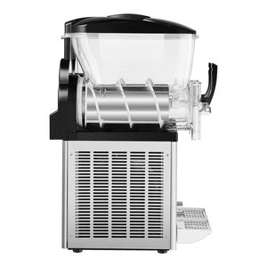Macchina per Slushy Commerciale a Doppio Serbatoio 12Lx2 in Acciaio Inox, Dispenser da 96 Bicchieri per Margarita Ghiacciata e Bevande Smoothie - Product Image 1