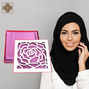 ฮิญาบผ้าซาตินโพลีเอสเตอร์ลายทึบที่นิยมในมาเลเซียผู้จัดจำหน่ายมืออาชีพ - Product Image 6