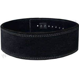 Leather Weight Lifting <b>Belt</b> Adjustable Waist Support Buckle Closure Strength Training Men's Fitness Safety Gear - Product Image 1