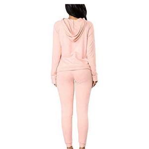 Elegante chándal con cremallera para mujer, confeccionado con tela ligera de secado rápido y corte ajustado, perfecto para correr, yoga o gimnasio. - Product Image 5