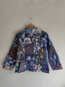 Quilted <b>Patchwork</b> <b>Jacket</b> Women's Mandarin Collar Full Sleeve Cotton Autumn Style Regular Length Batik Print Patch Pocket gift - Product Image 6
