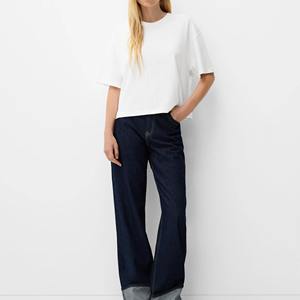 T-shirts personnalisés pour femmes, coupe ample, fabricant OEM, t-shirts en coton à manches courtes, style décontracté, disponibles en commandes en gros - Product Image 4