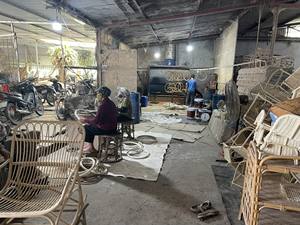 Chaise en rotin à fleurs pour enfants Chaise pour bébé en rotin faite à la main et au design moderne Chaise pour enfants en gros Meubles pour enfants en bas âge - Product Image 6