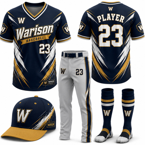 100% Polyester Baseball Teamwear Uniform Set Plus Size Unisex Sublimation Sportswear Baseball Academy Uniform Kit - Product Image 1