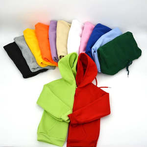 Sweat à capuche unisexe pour enfants, couleur unie, surdimensionné, 100% coton, polaire respirant, séchage rapide, haute qualité, logo personnalisé, streetwear décontracté, OEM - Product Image 1