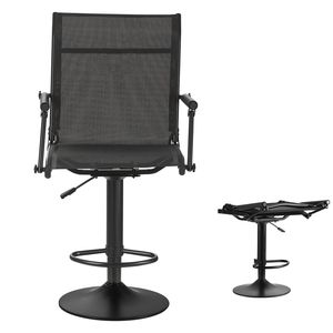 Sedia Girevole Silenziosa a 360 Gradi Leggera per Caccia e Pesca con Braccioli Imbottiti e Telaio in Acciaio Resistente - Product Image 1