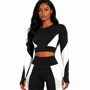 Custom Women's Yoga Set Breathable Seamless Sports Bra High Waist Leggings Fitness Activewear ODM Manufacturer - Product Image 4